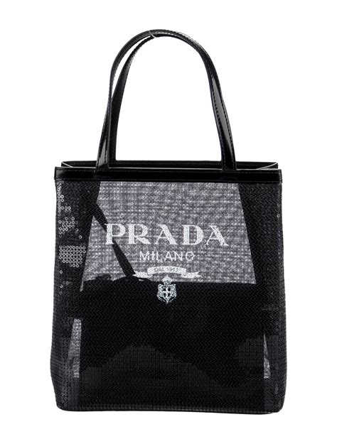 Prada Small Rete Paillettes Tote (PRA968962) 